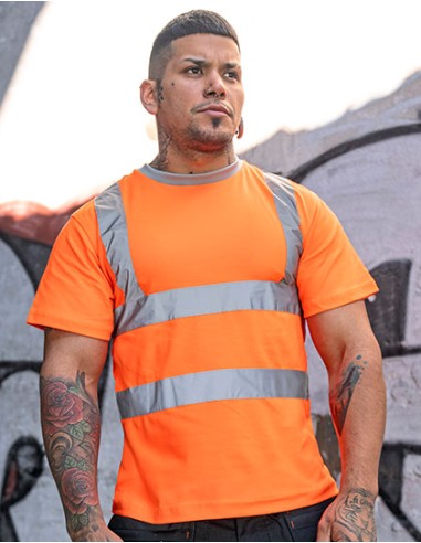 K-KXPCSHIRT-Heavy Duty Polycotton Hi-Vis T-Shirt Barcelona